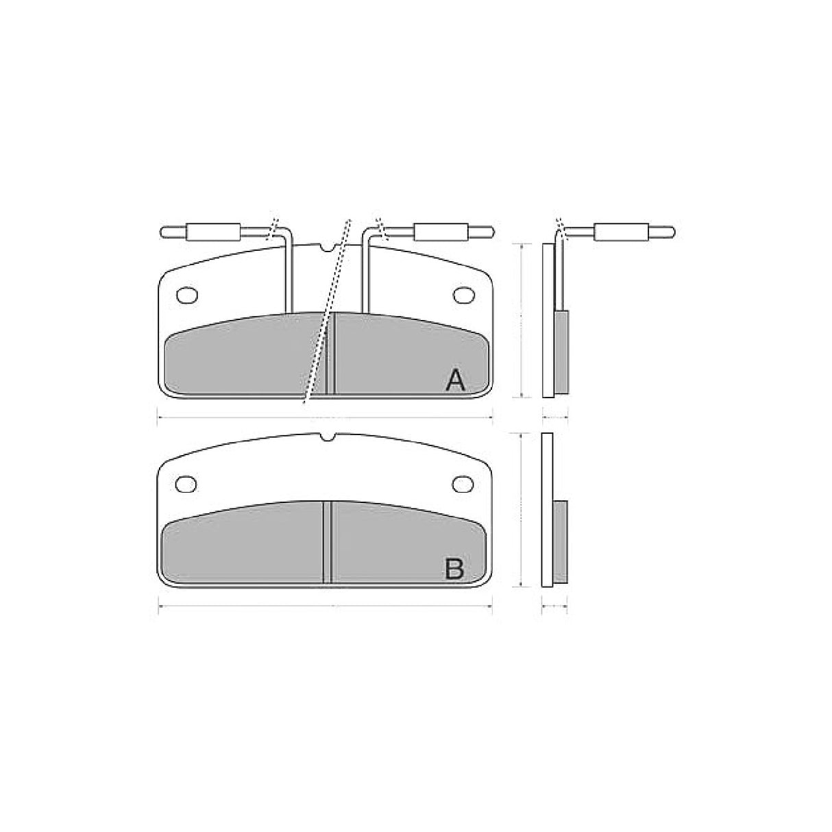 Set 4 Pastiglie freno AIXAM Microvetture 0 CC 94/> 657220