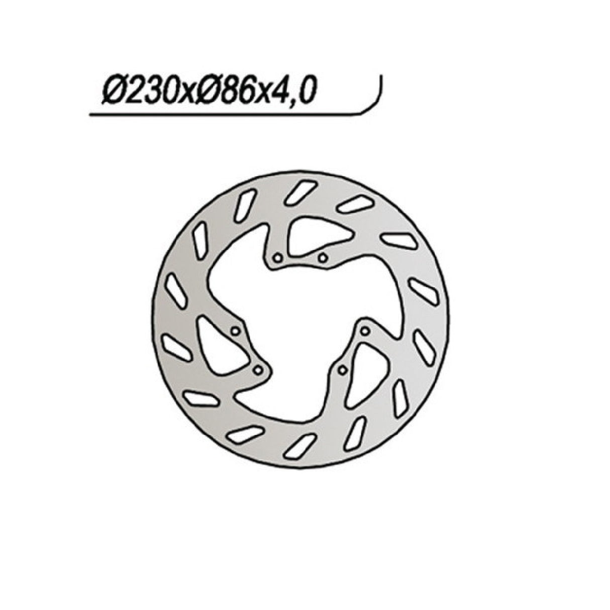 NG 034 Brake Disc YAMAHA YZ 125 CC 01/16