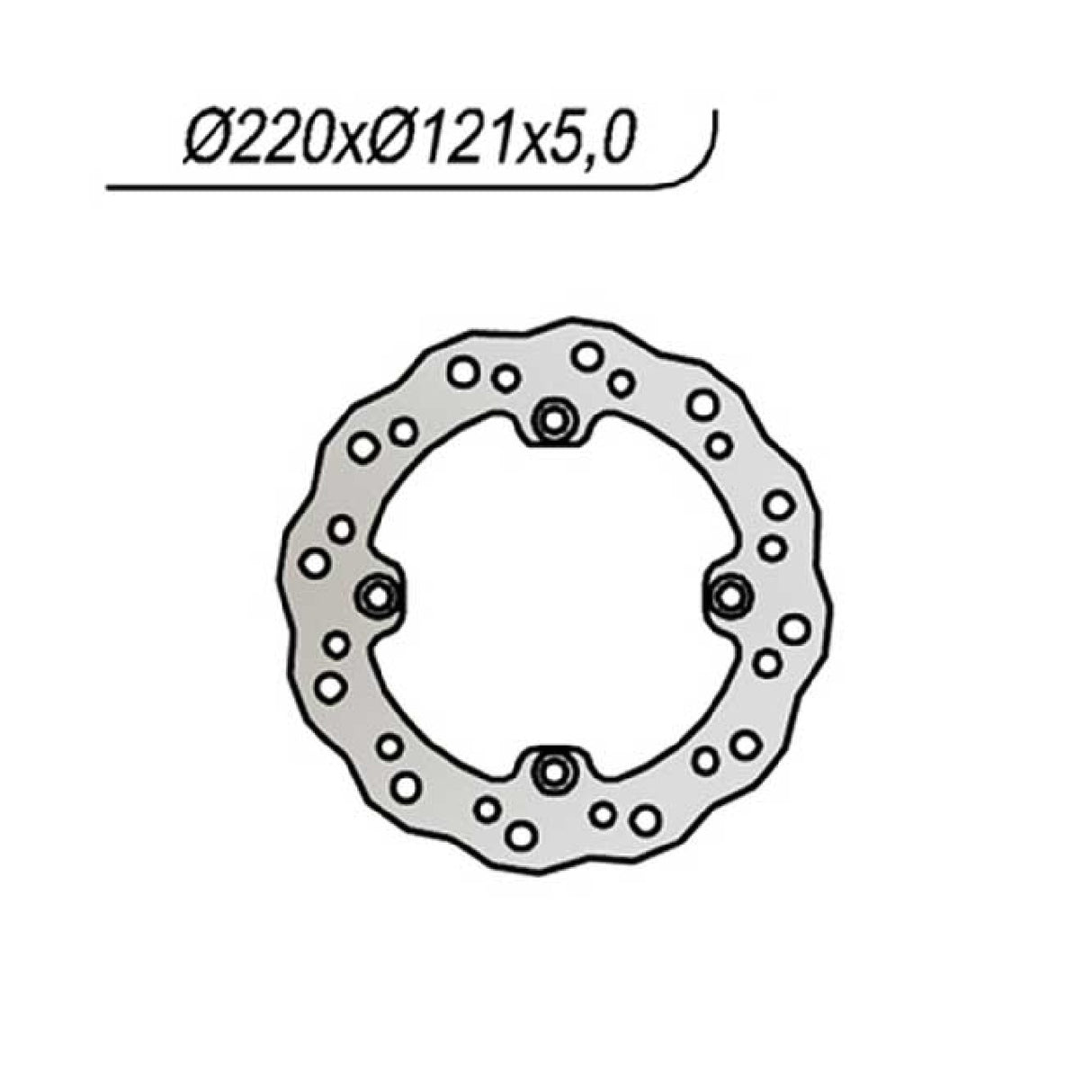 NG 045X Disco Freno HONDA CR R 125 CC 89/97