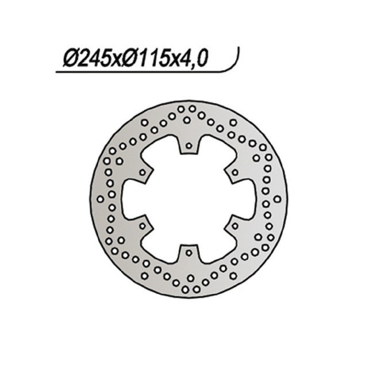 NG 057 Brake Disc YAMAHA XTZ Super Ténéré 750 CC 89/95