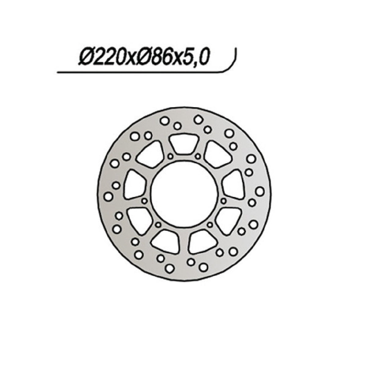 NG 059 Disco Freno YAMAHA XT (2KF) 600 CC 87/89