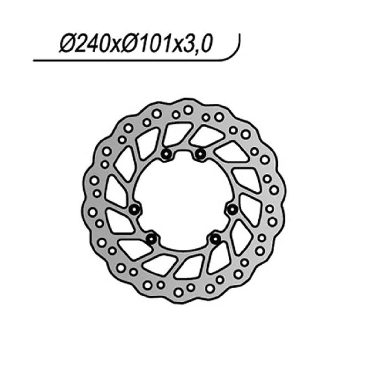 NG 066X Brake Disc HM CRE F 4T (Honda) 250 CC 04/08