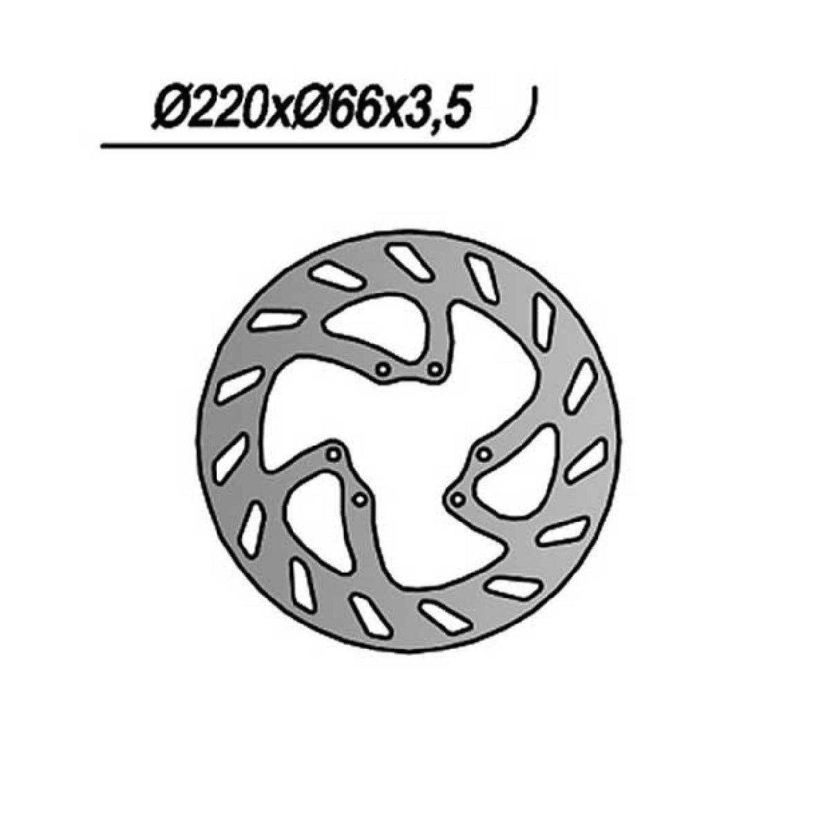 NG 076 SHERCO Enduro Bremsscheibe, Hinterradbremsscheibe 6-Loch 50 cm³ 02