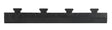 Lampa Scivolo maschio per piastrella in pvc - Nero 65910