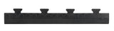 Lampa Scivolo maschio per piastrella in pvc - Nero 65910