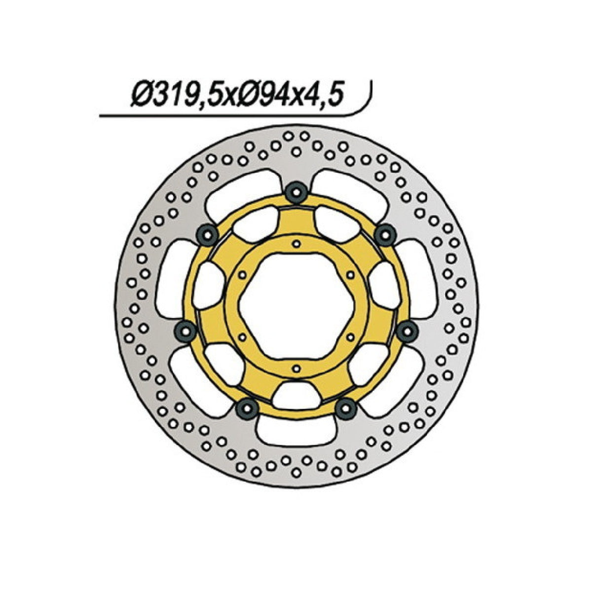 NG 1015 Bremsscheibe HONDA CBR RR Fireblade (SC57) 1000 CC 06/07