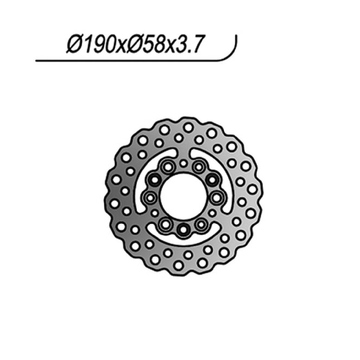 NG 1022X Disco Freno ADLY Predator 2T 50 CC 97/00