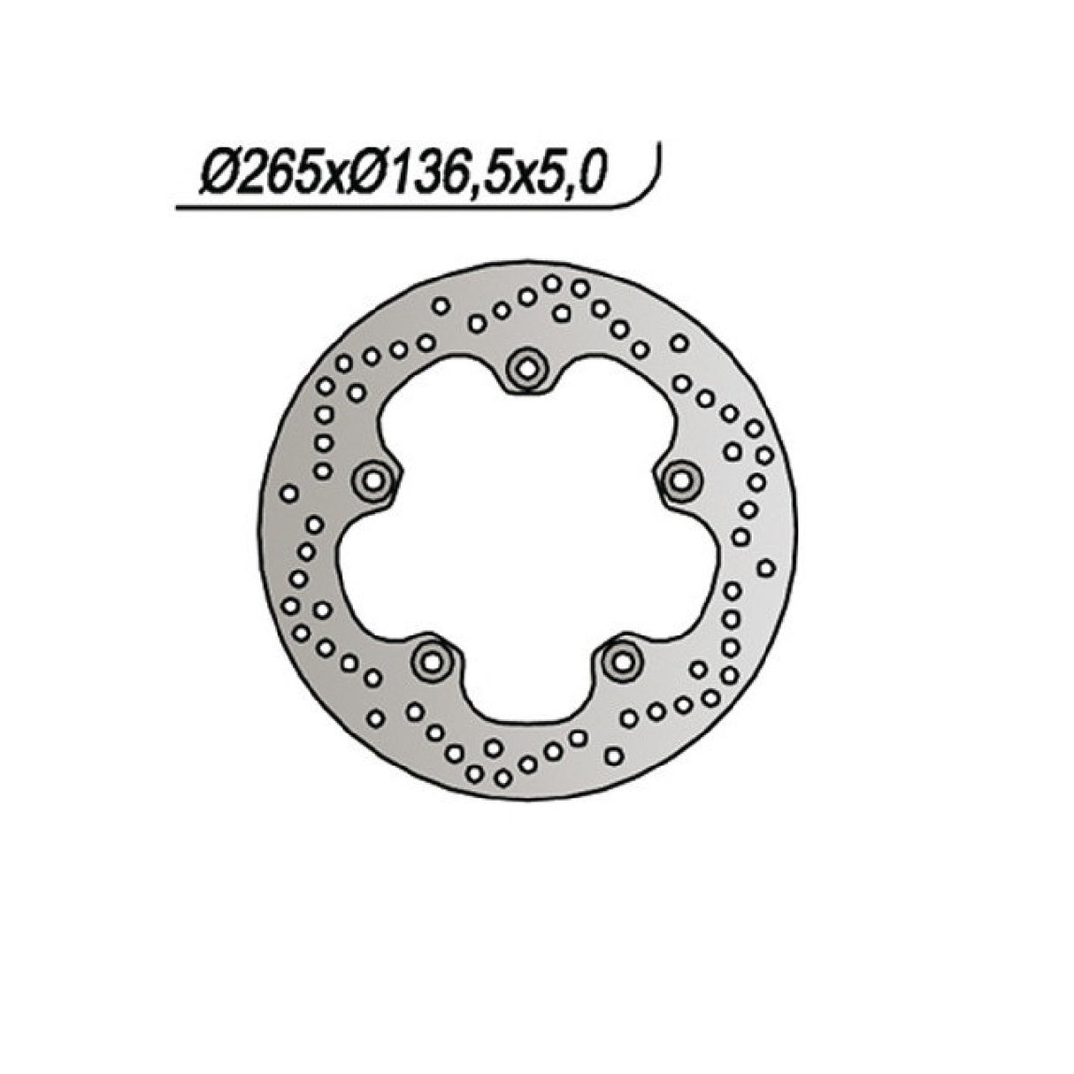 NG 1045 Disco Freno BMW F GS (K72) (MOZZO FORI  10,5) 650 CC 09/12