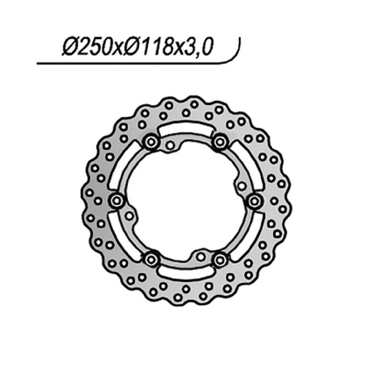NG 1048X Disco de Freno SUZUKI RMZ 4T 250 CC 07/18