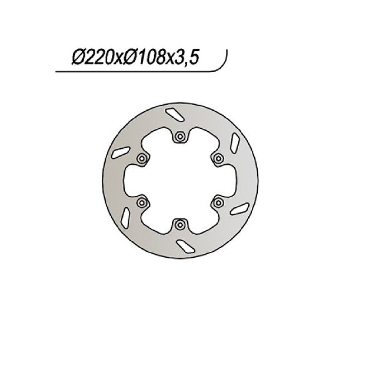 NG 1057 Disco Freno GAS GAS EC 2T 125 CC 96/14