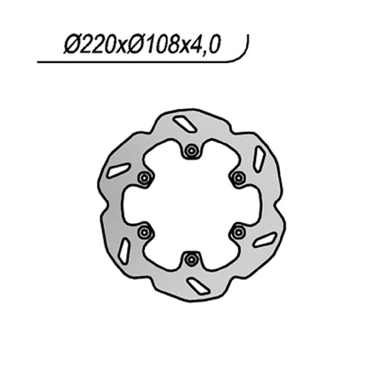 NG 1057X Brake Disc GAS GAS EC 2T 125 CC 96/14
