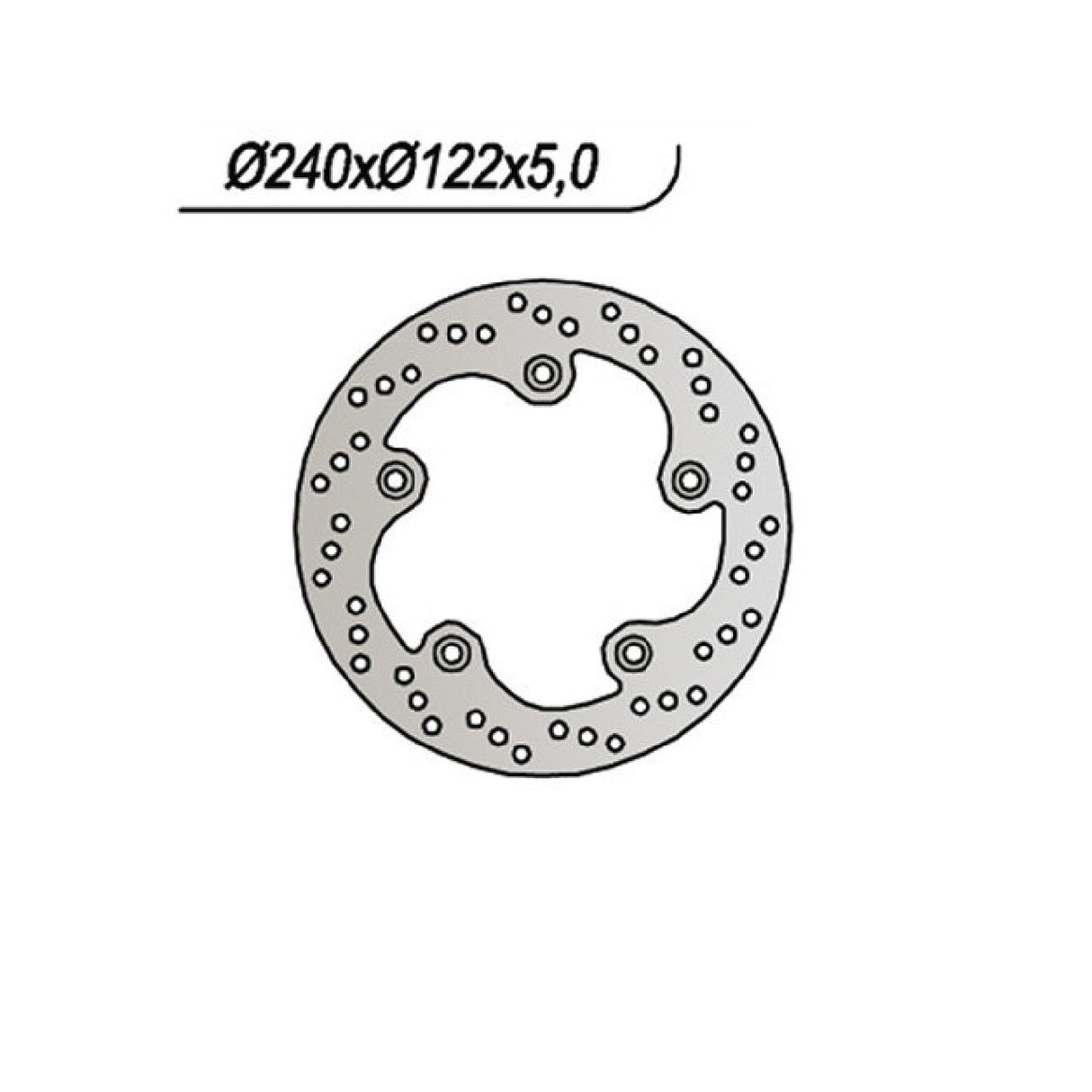 NG 1067 Brake Disc KYMCO K-XCT I 125 CC 12/17