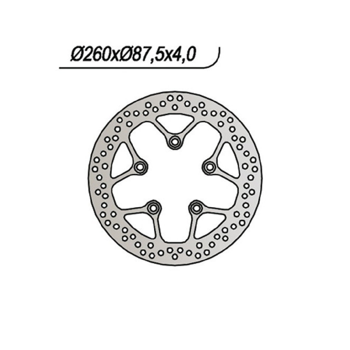 NG 1093 Brake Disc KYMCO Agility 2T R16 50 CC 10/13