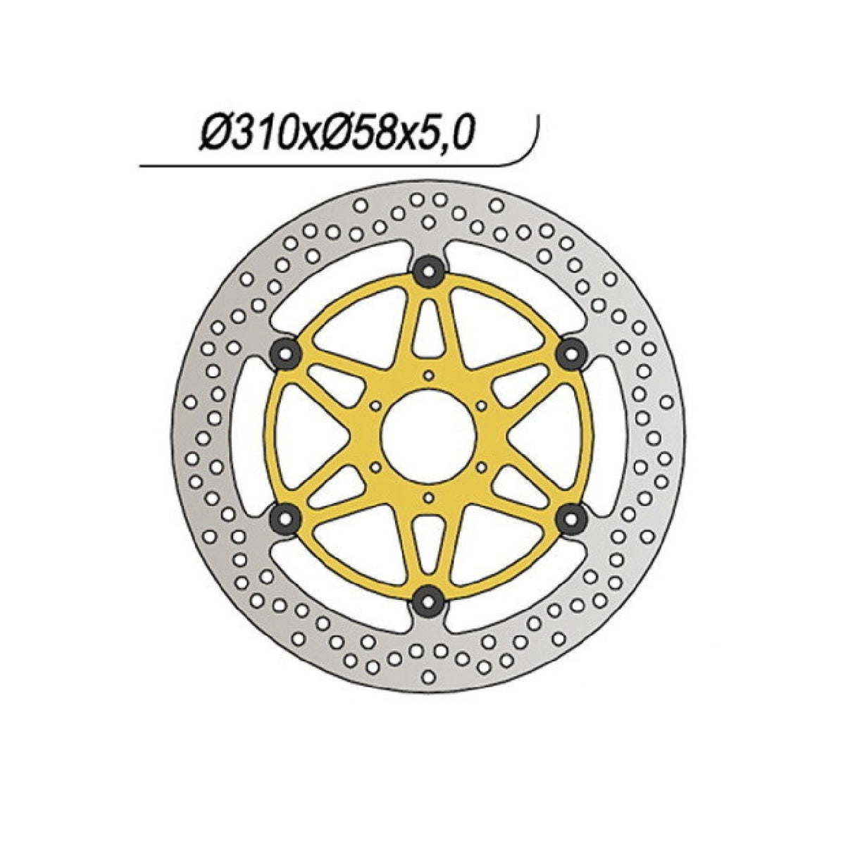 NG 1114 Disco Freno HONDA CBR XX Superblackbird (SC35) 1100 CC 97/98