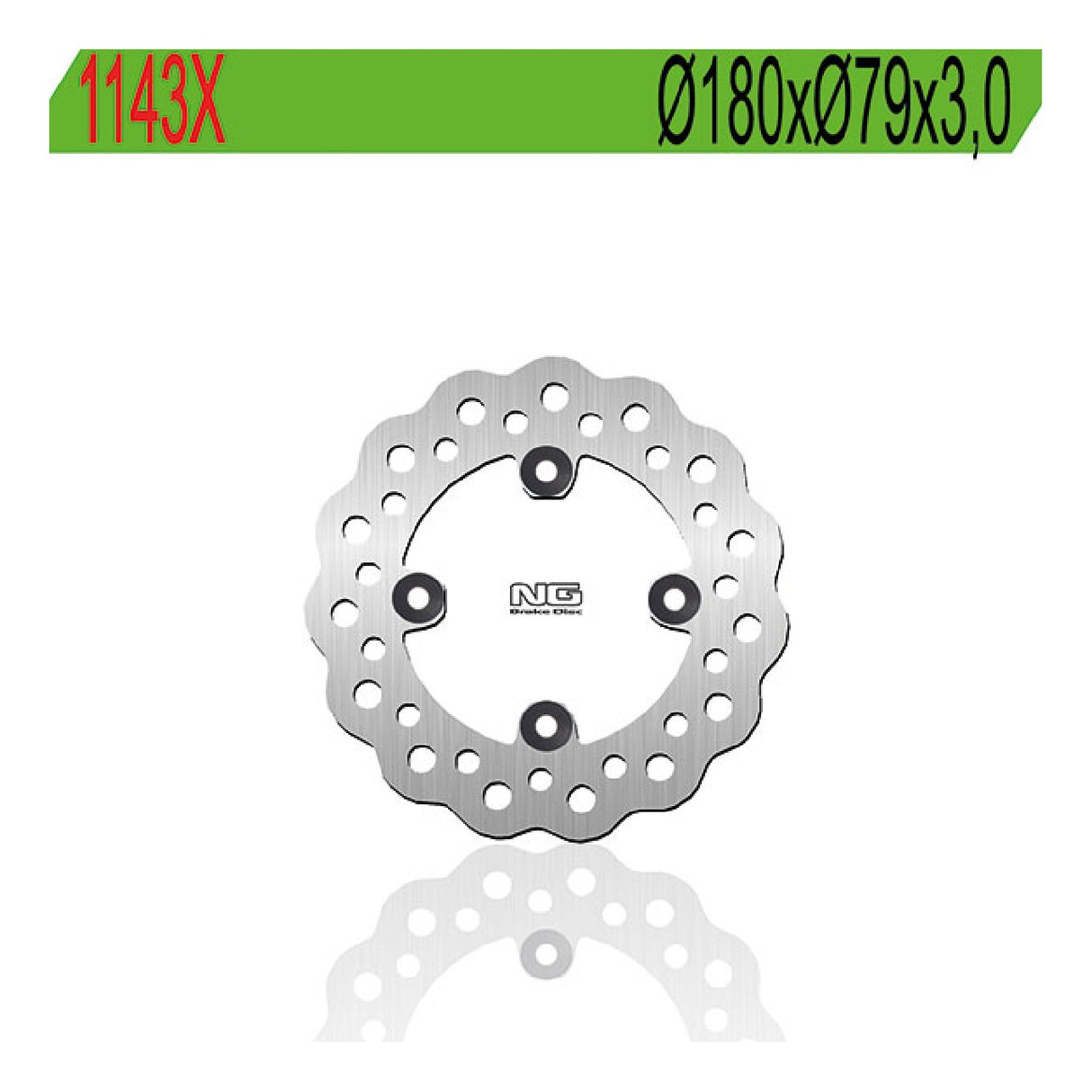 NG 1143X Disco Freno KAWASAKI KX 65 CC 00/18