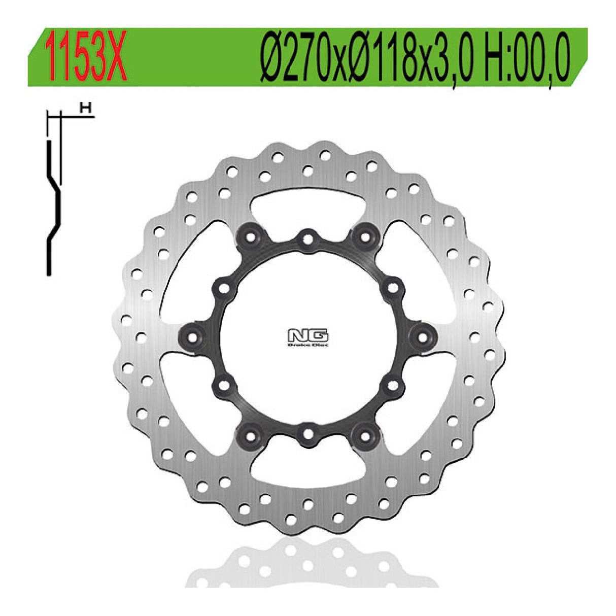 NG 1153X Bremsscheibe Suzuki RM 125 CC 89/08