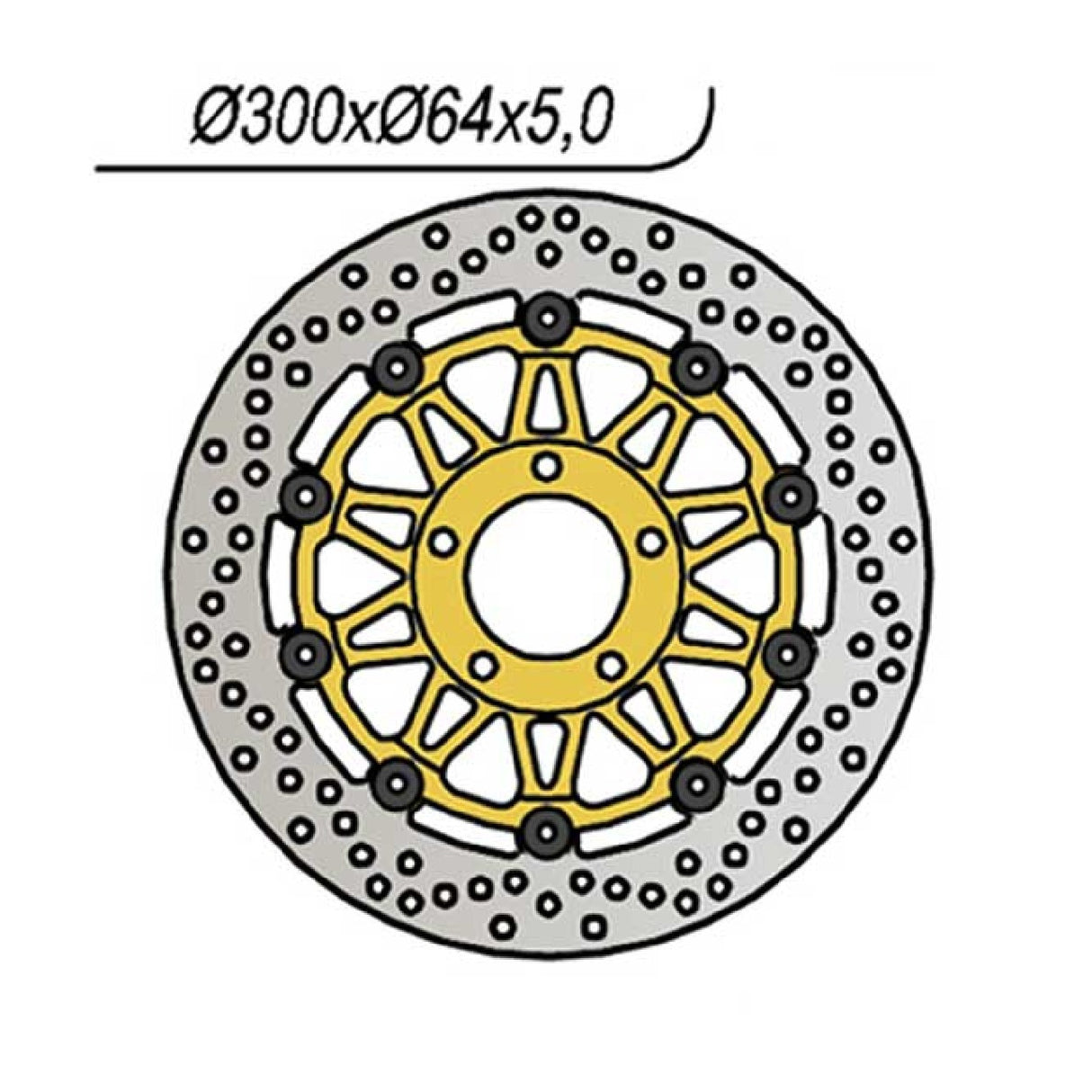 NG 1159 Disco Freno SUZUKI GSX 750 CC 98/02