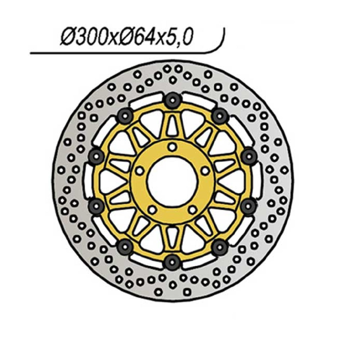NG 1159 Bremsscheibe Suzuki GSX 750 CC 98/02