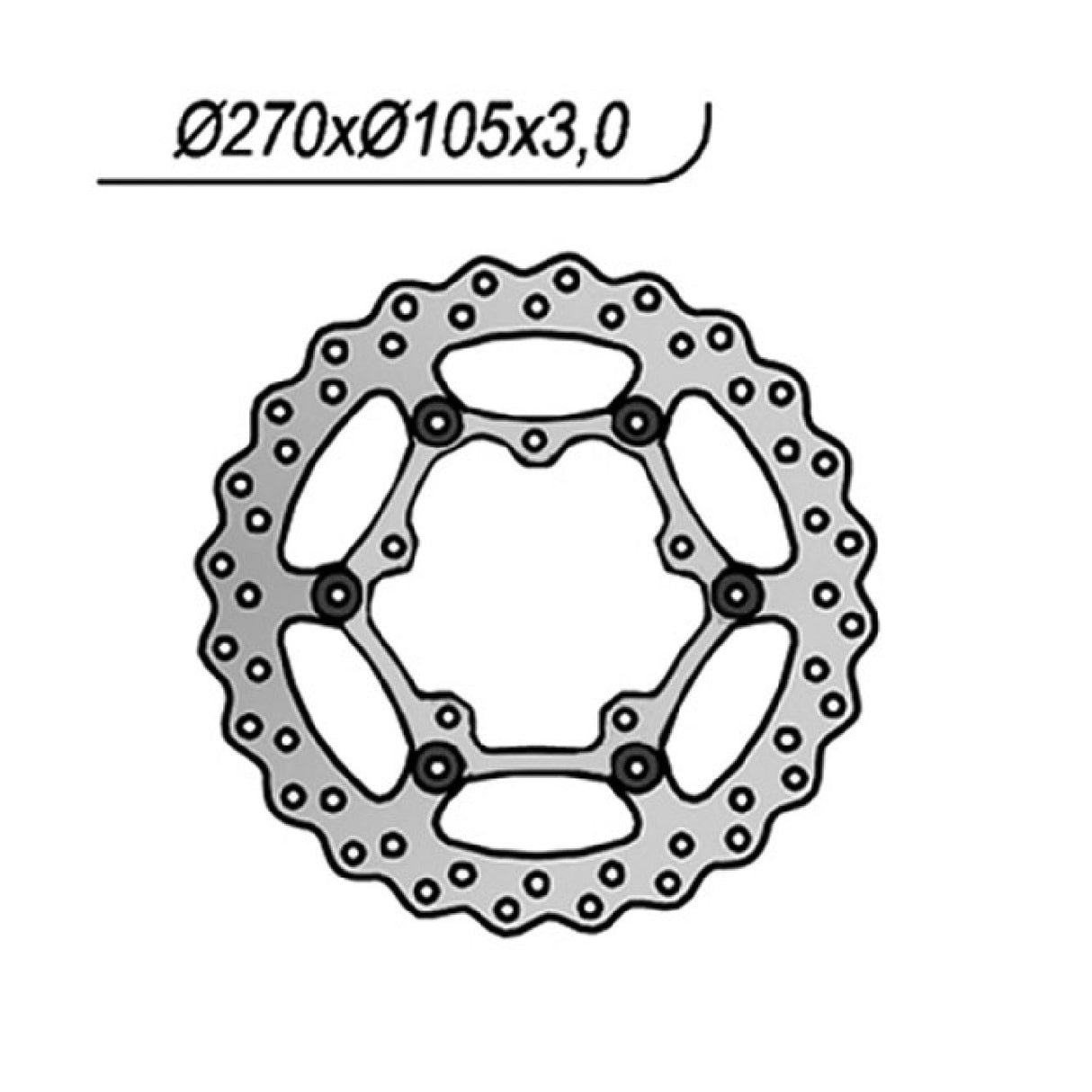 NG 1162X Disco Freno APRILIA RXV 450 CC 05/14