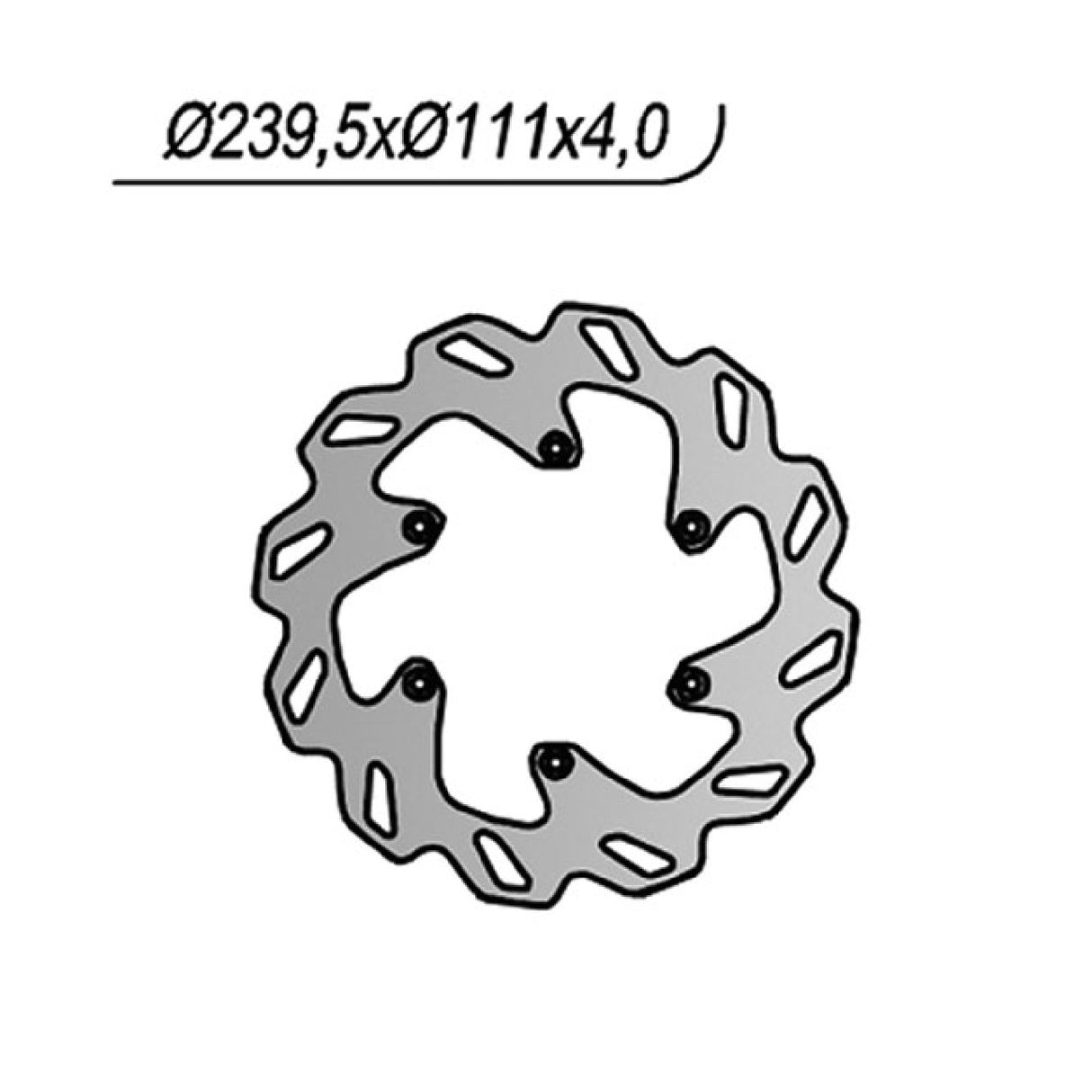 NG 1172X Disco Freno KTM Enduro 4T 690 CC 08/10