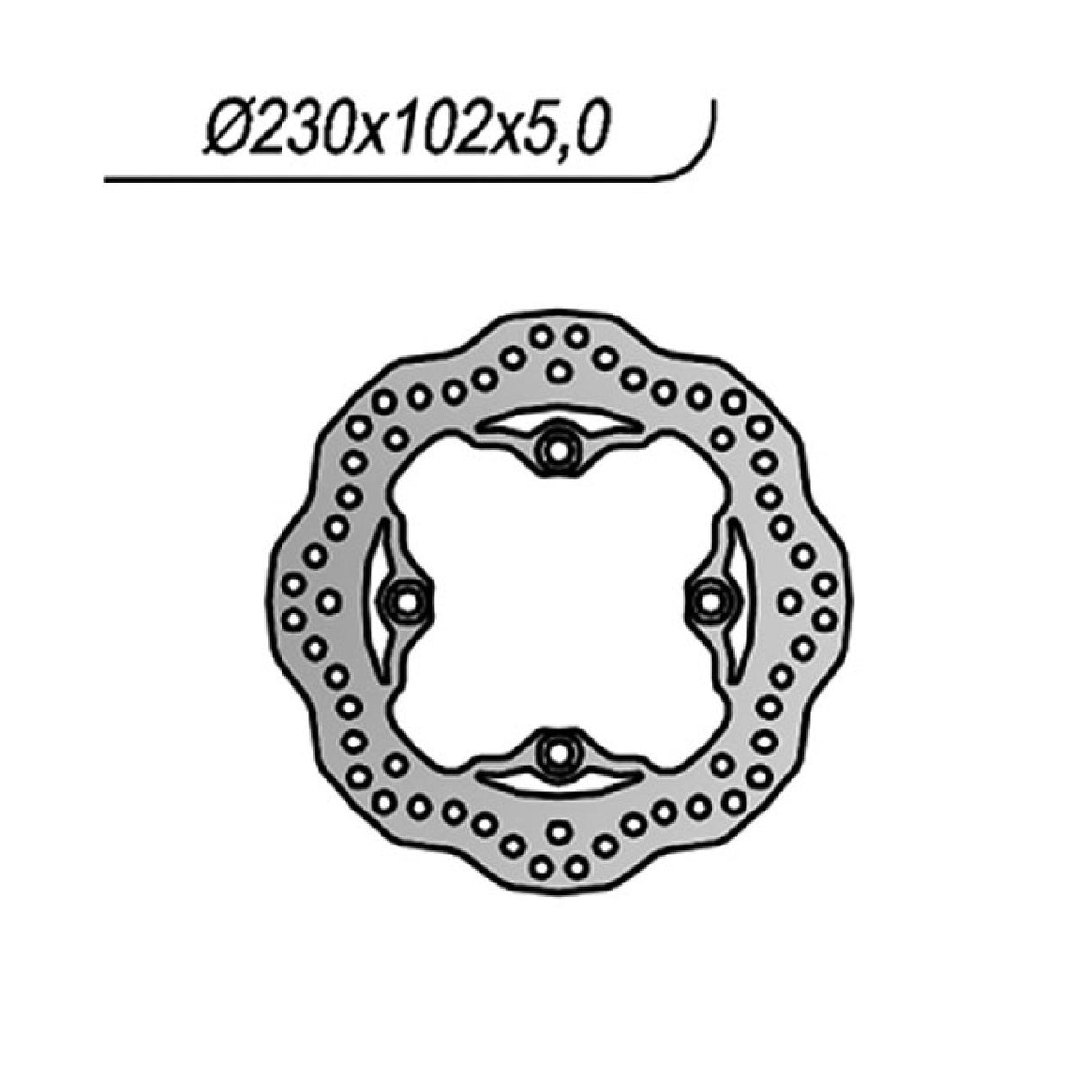 NG 1182X Disco Freno KAWASAKI ZX12R Ninja 1200 CC 00/06