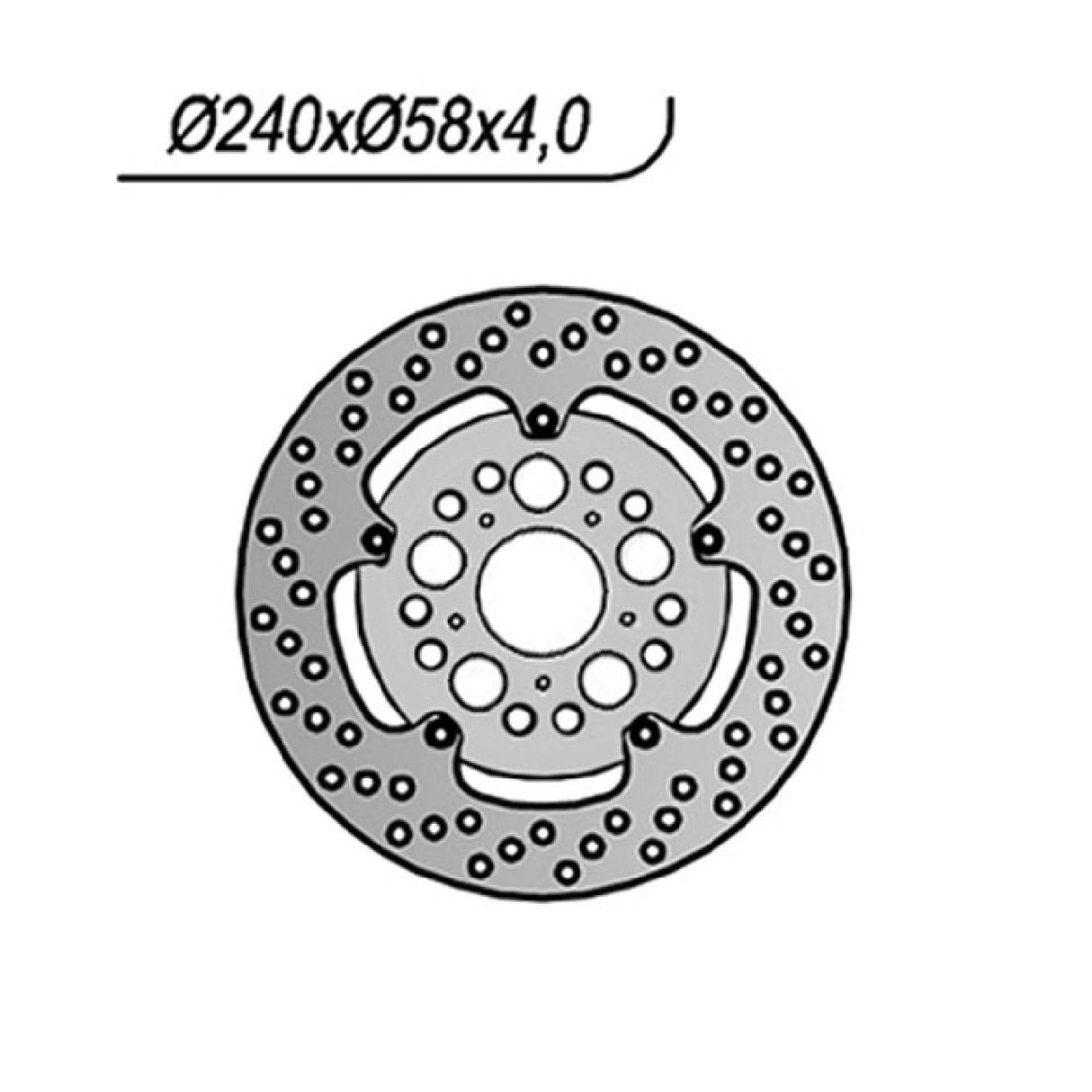 NG 1192 Disco Freno HONDA XR L (JD19A) 125 CC 03/07