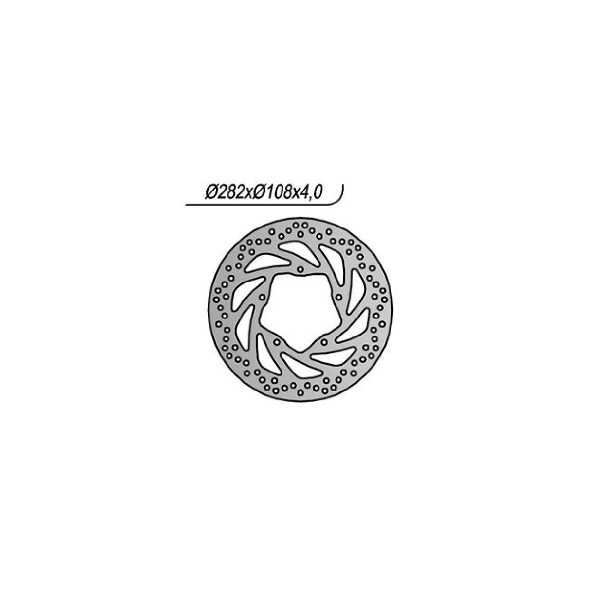 NG 1198 Bremsscheibe Yamaha YBR 250 CC 07/12