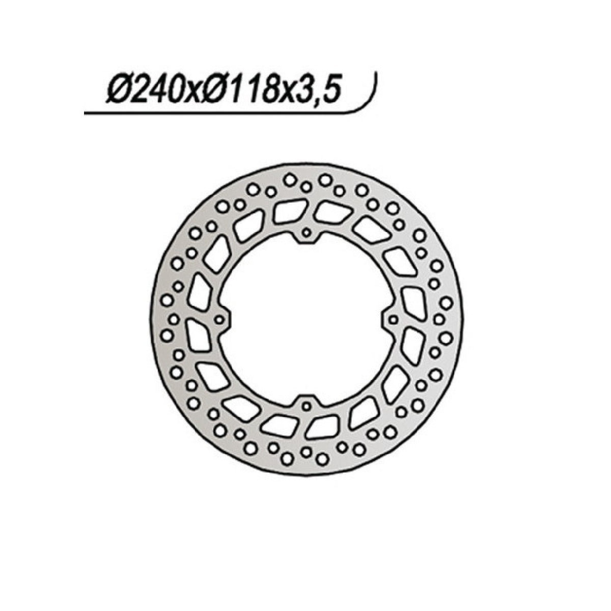 NG 119 Bremsscheibe HONDA XLR (MD11) 250 CC 84/87