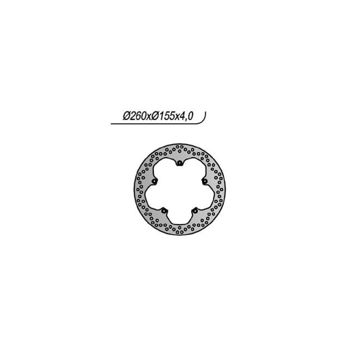 NG 1202 Disco Freno YAMAHA YZF R / ABS (RE061/RE112) 125 CC 08/14