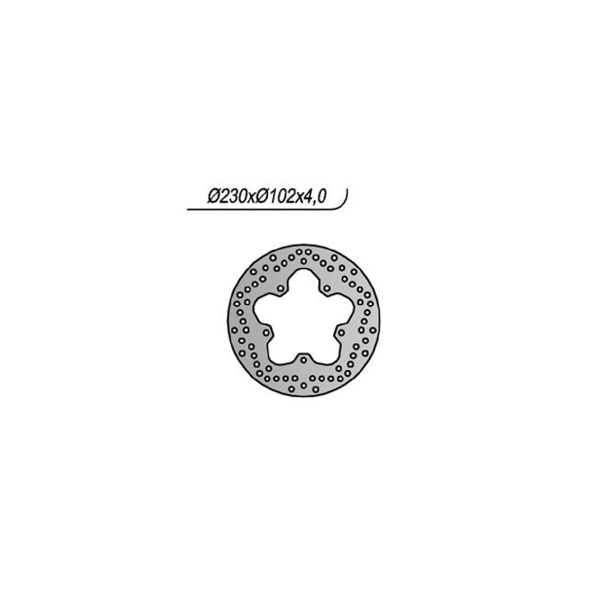 NG 1203 Brake Disc YAMAHA YZF R / ABS (RE061/RE112) 125 CC 08/13