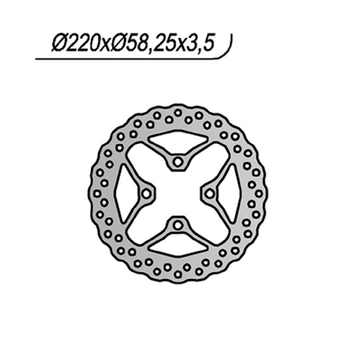 Disco de freno NG 1219X HONDA NSC R 4T (AF72C/AF73C) 50 CC 13