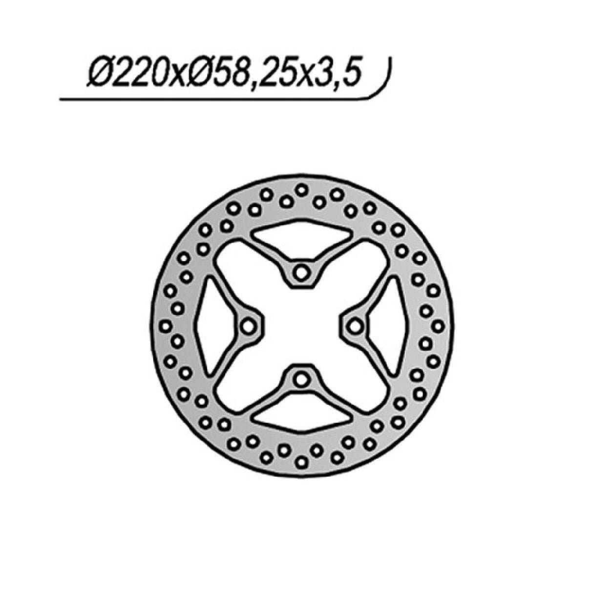 Disco de freno NG 1219 HONDA NSC R 4T (AF72C/AF73C) 50 CC 13