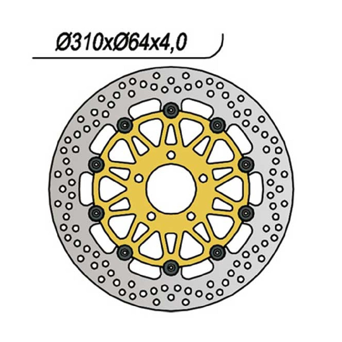 NG 124 Brake Disc SUZUKI GSX R (J/L) 750 CC 88/90