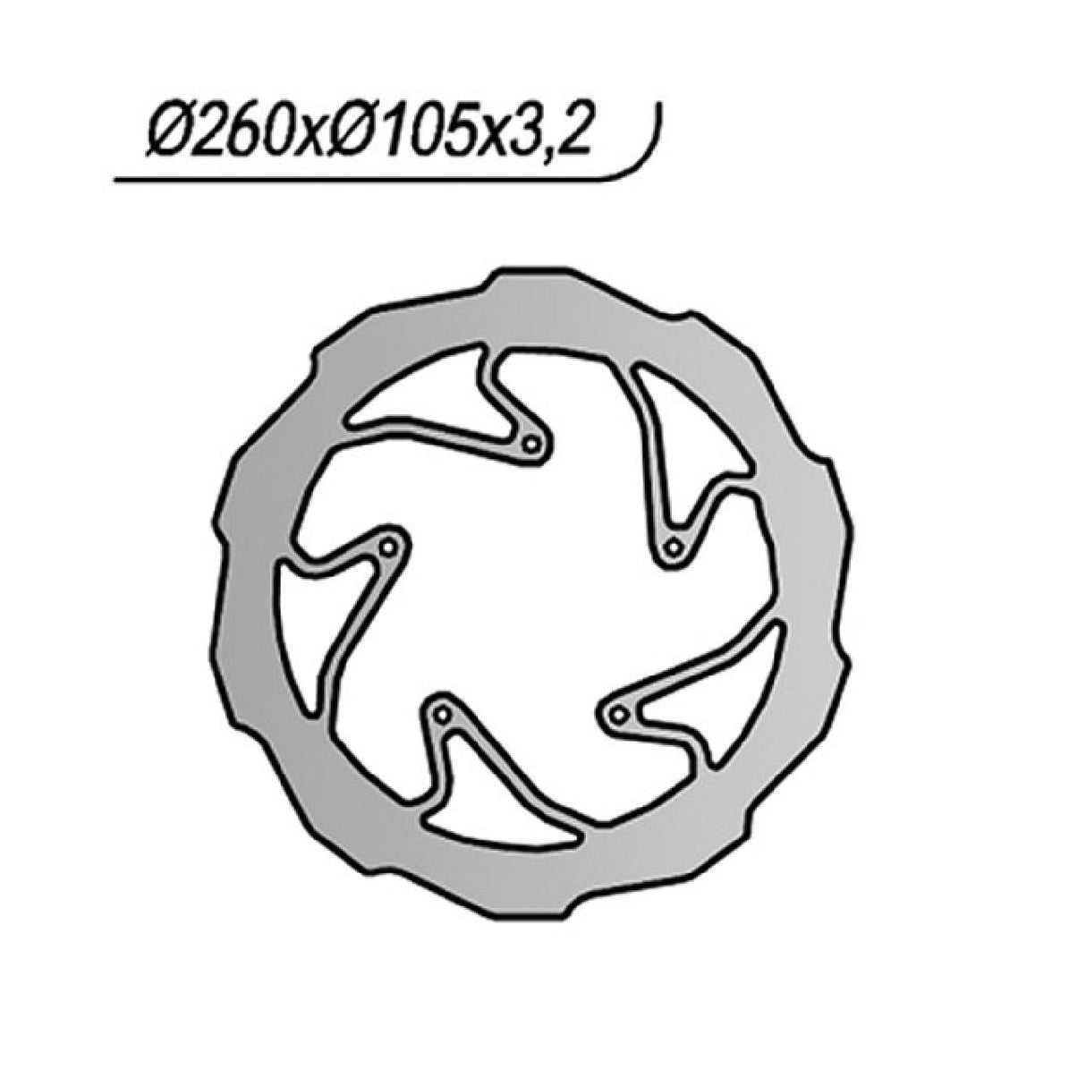 NG 1240XSP Bremsscheibe BMW GX 450 CC 08/12