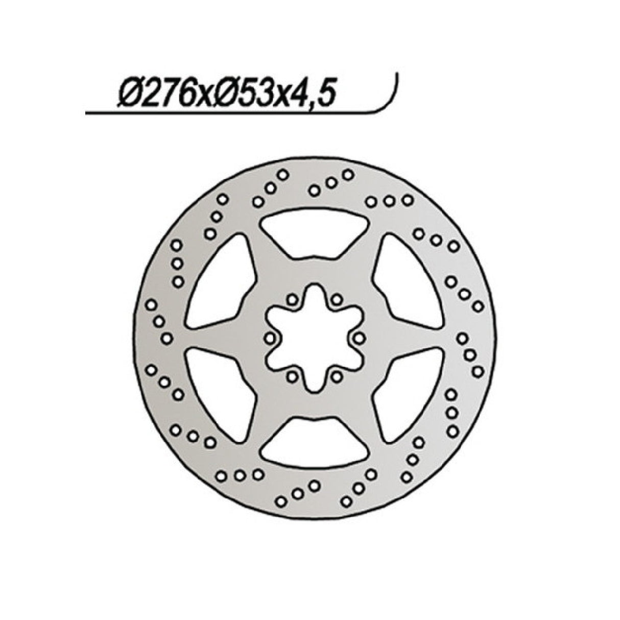 Disco de freno NG 126 HONDA NTV Revere 600 CC 88/91