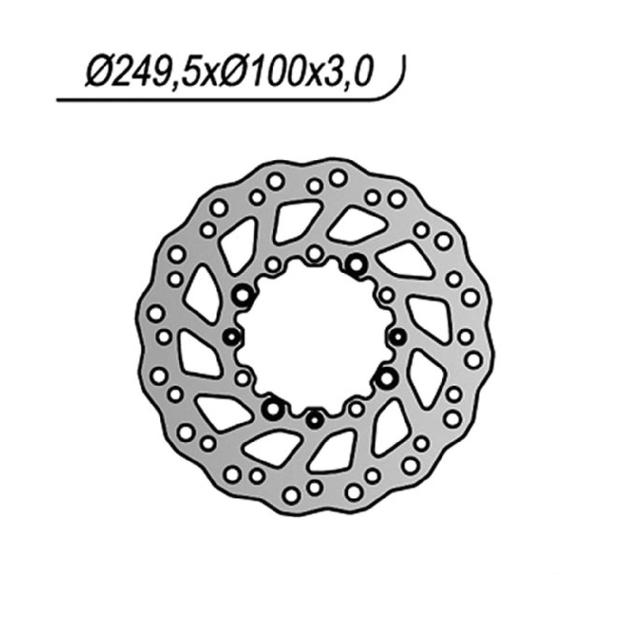 Disco de freno NG 137X KAWASAKI KX 125 CC 03/05