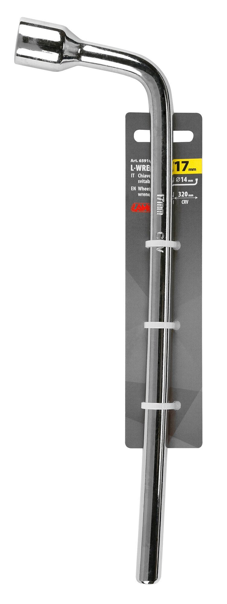 Lampa Nussknaufschlüssel 17 mm aus Chrom-Vanadium-Stahl