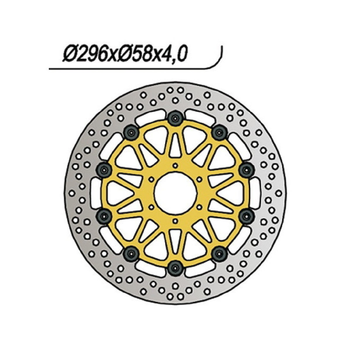 Disco de freno NG 216 HONDA CBR F (T/V/W) (PC31/PC31A) 600 CC 95/98