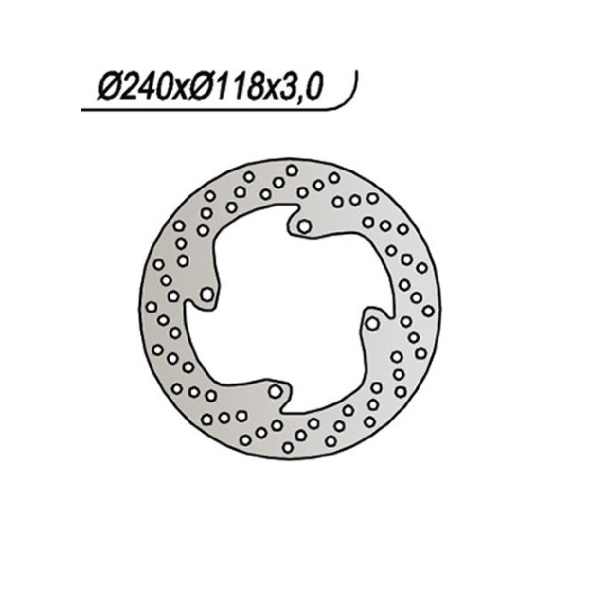 NG 237 Bremsscheibe HONDA CR R 125 CC 89