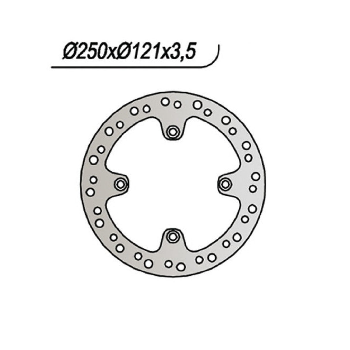 Disco de freno NG 255 SUZUKI DR S (SK42A) LP 350 CC 90/93
