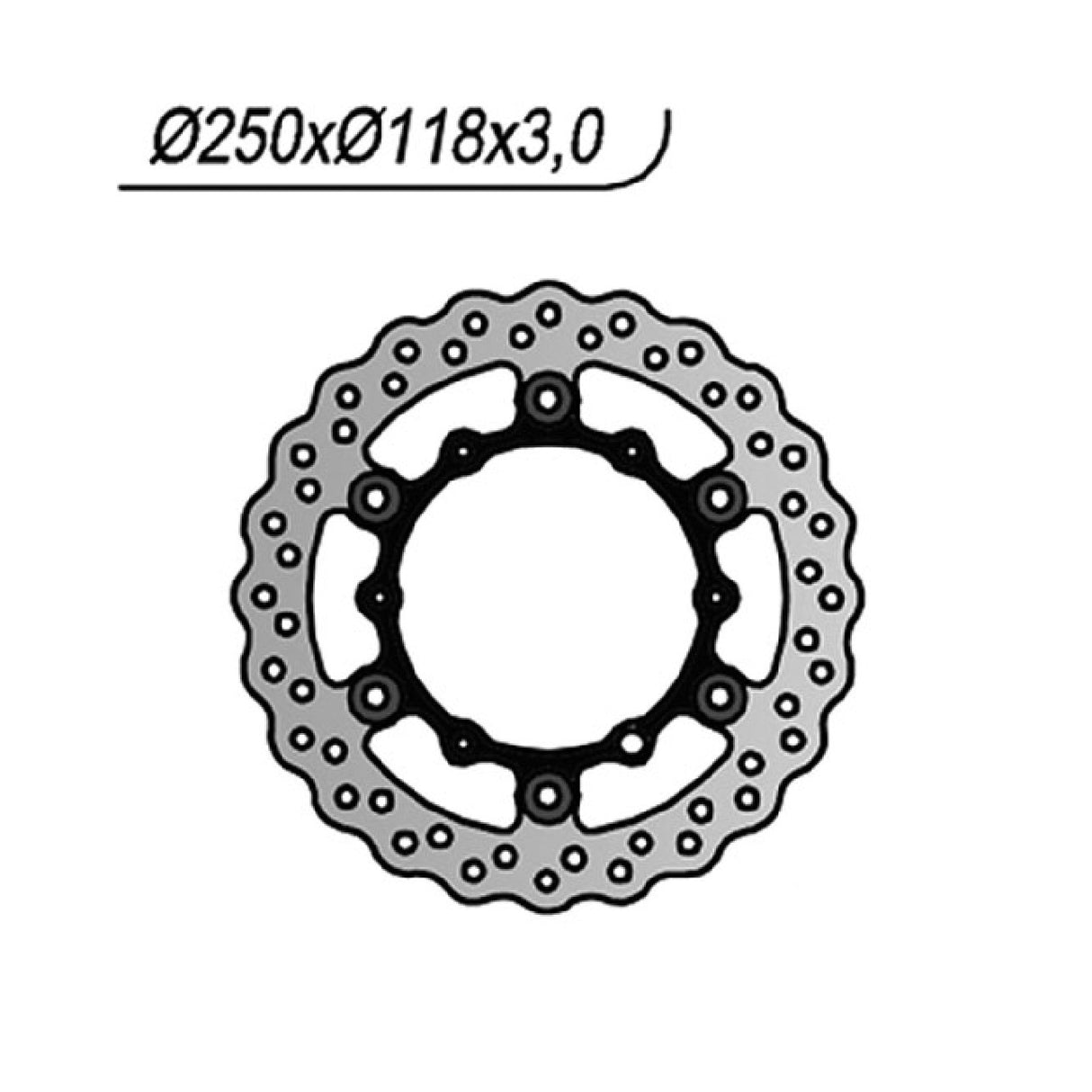 NG 276X Disco de Freno SUZUKI DR SM 125 CC 09/13