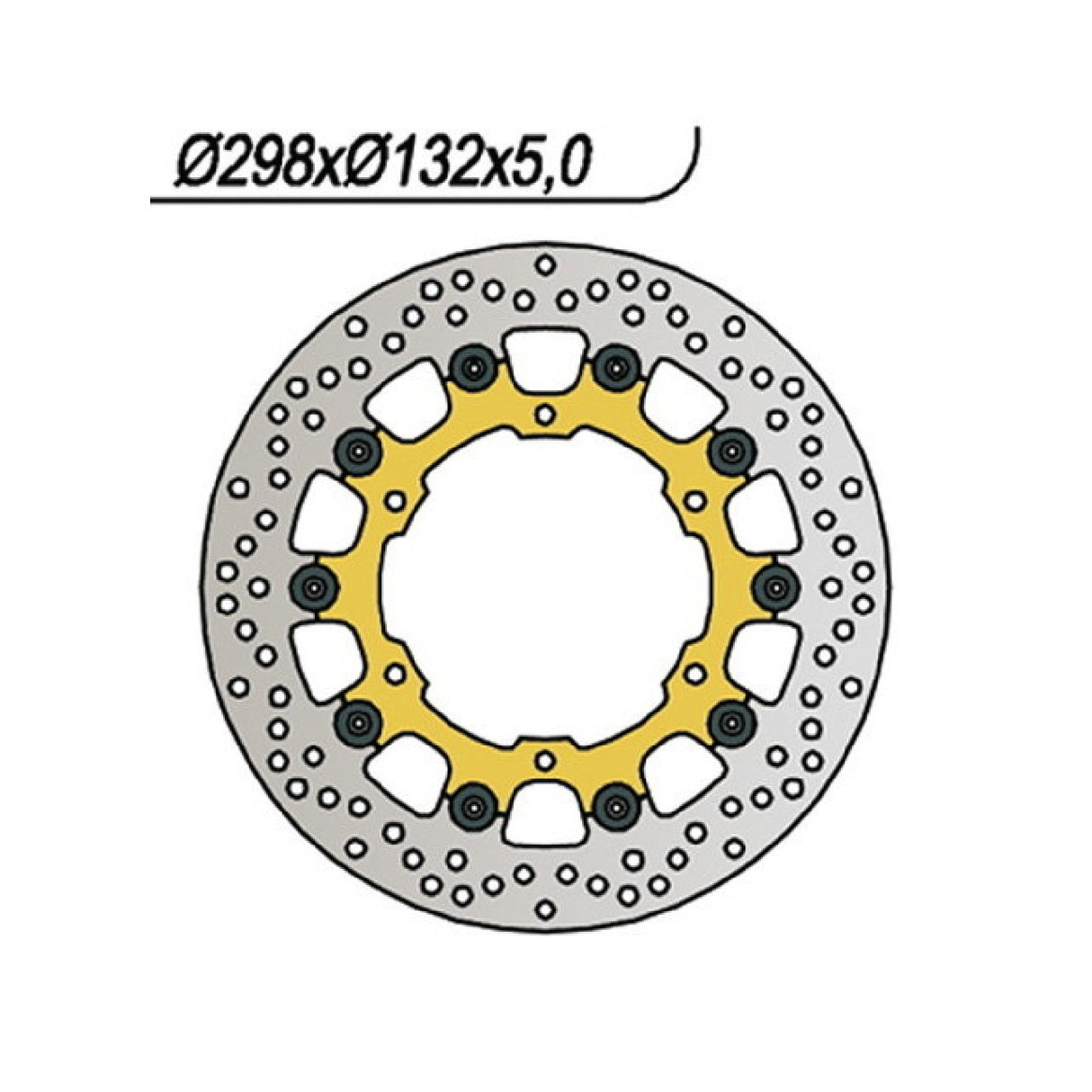 NG 294 Disco Freno YAMAHA DT X Supermotard (2C81/2C82) 125 CC 05/06