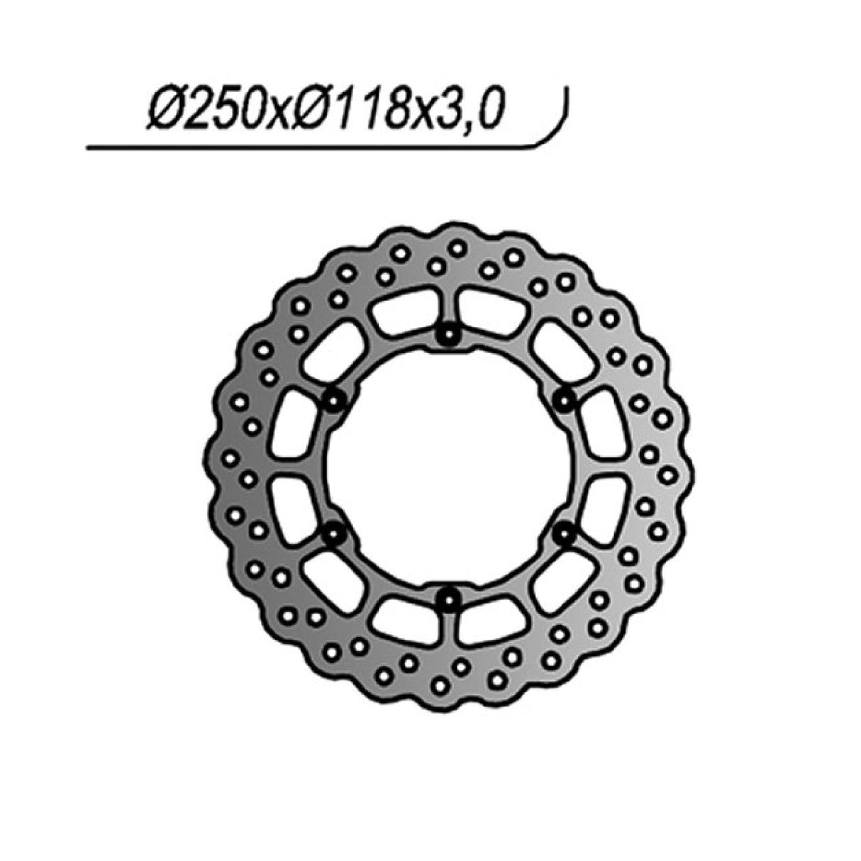 Disco de freno NG 320X YAMAHA YZ 125 CC 01/16