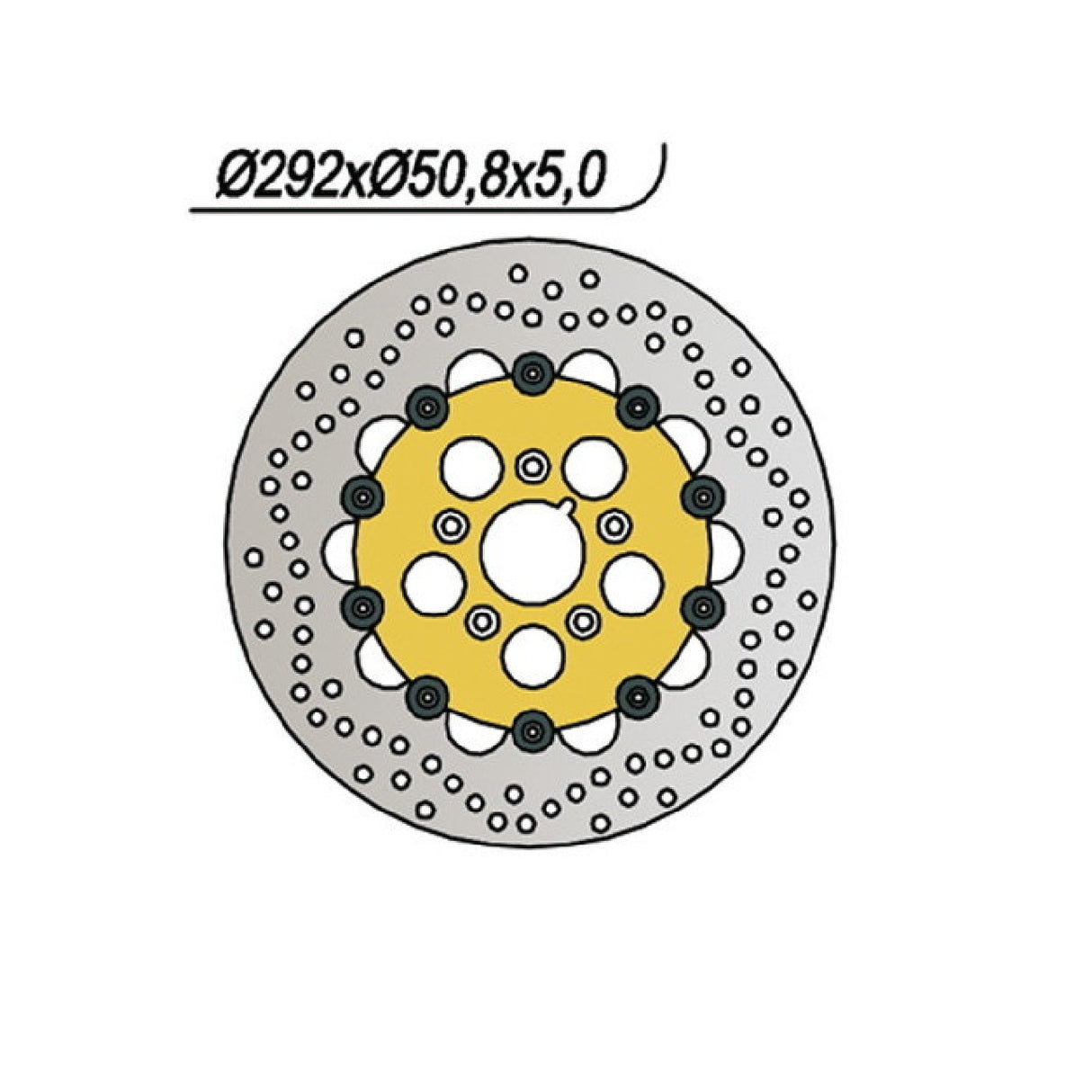 NG 420 Disco Freno HARLEY DAVIDSON XL Sportster 883 CC 84/99