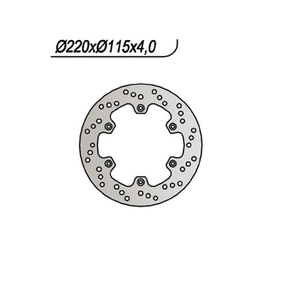 Disco de freno NG 422 YAMAHA DT R LC (3PY) 125 CC 89/92