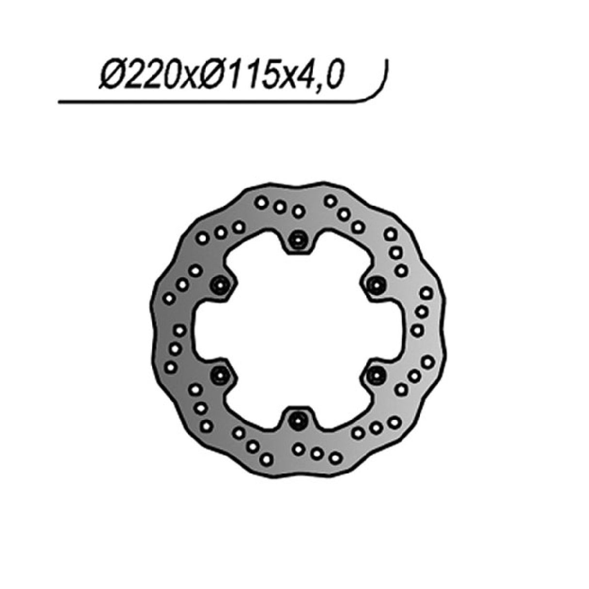NG 422X Bremsscheibe YAMAHA DT R LC (3PY) 125 cm³ 89/92