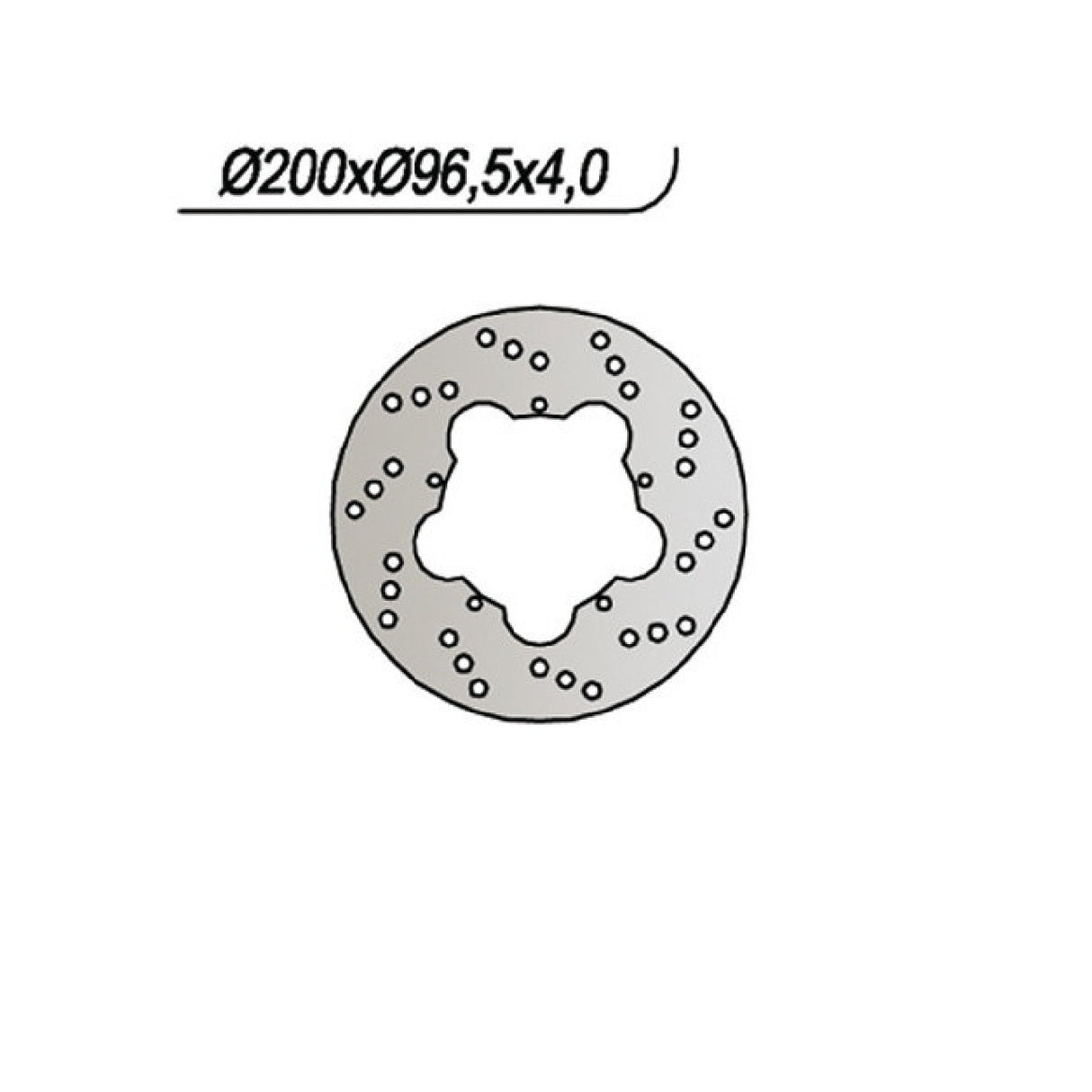 NG 610 Disco Freno DERBI Atlantis 2T Air E2 50 CC 10/12