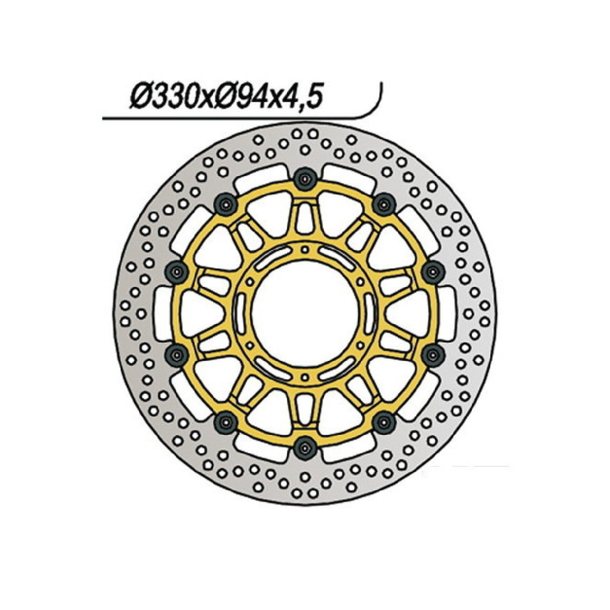 NG 644 Disco Freno HONDA CBR RR Fireblade (SC44) 929 CC 00/01