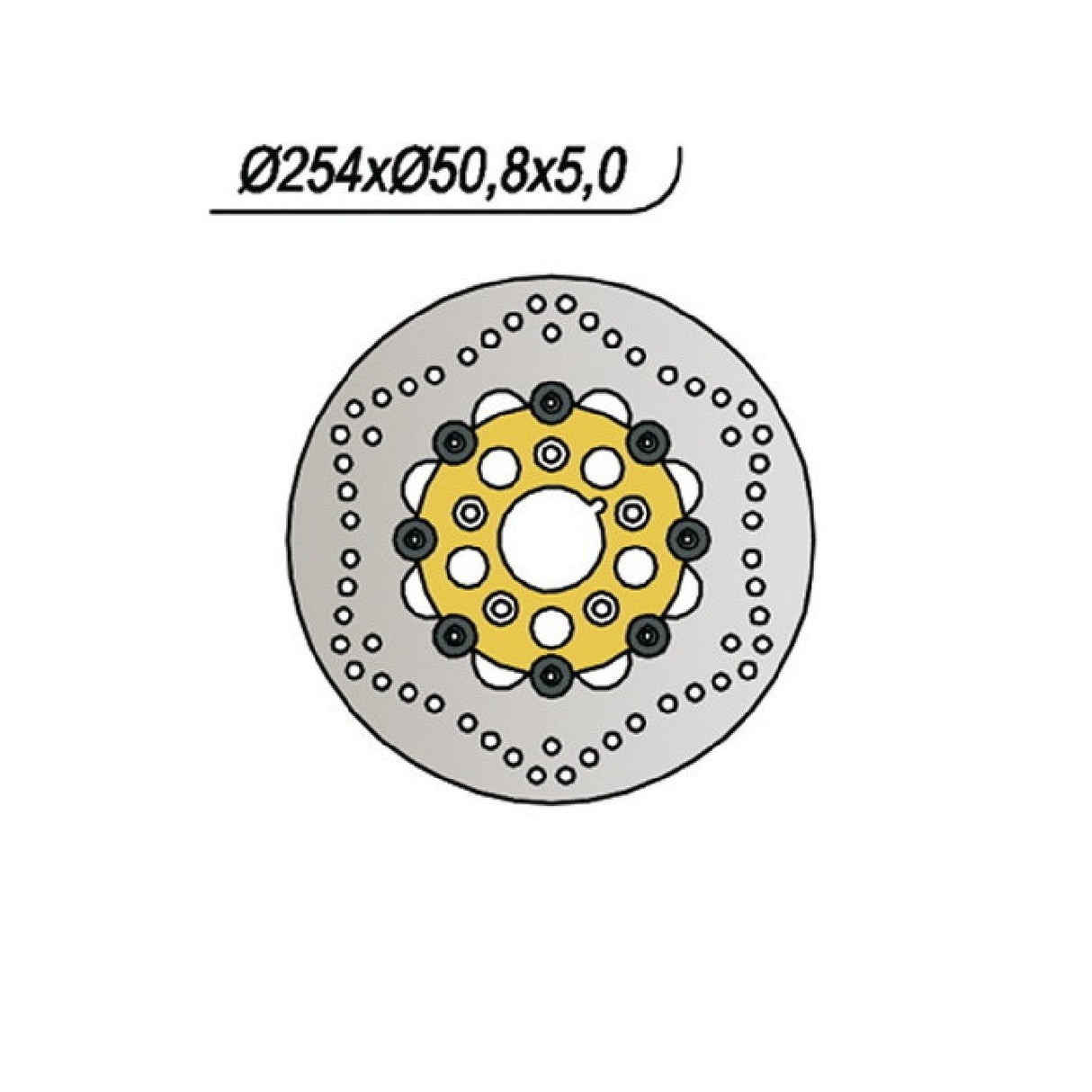 NG 695 Disco Freno HARLEY DAVIDSON All Dyna Glide models 0 CC 73