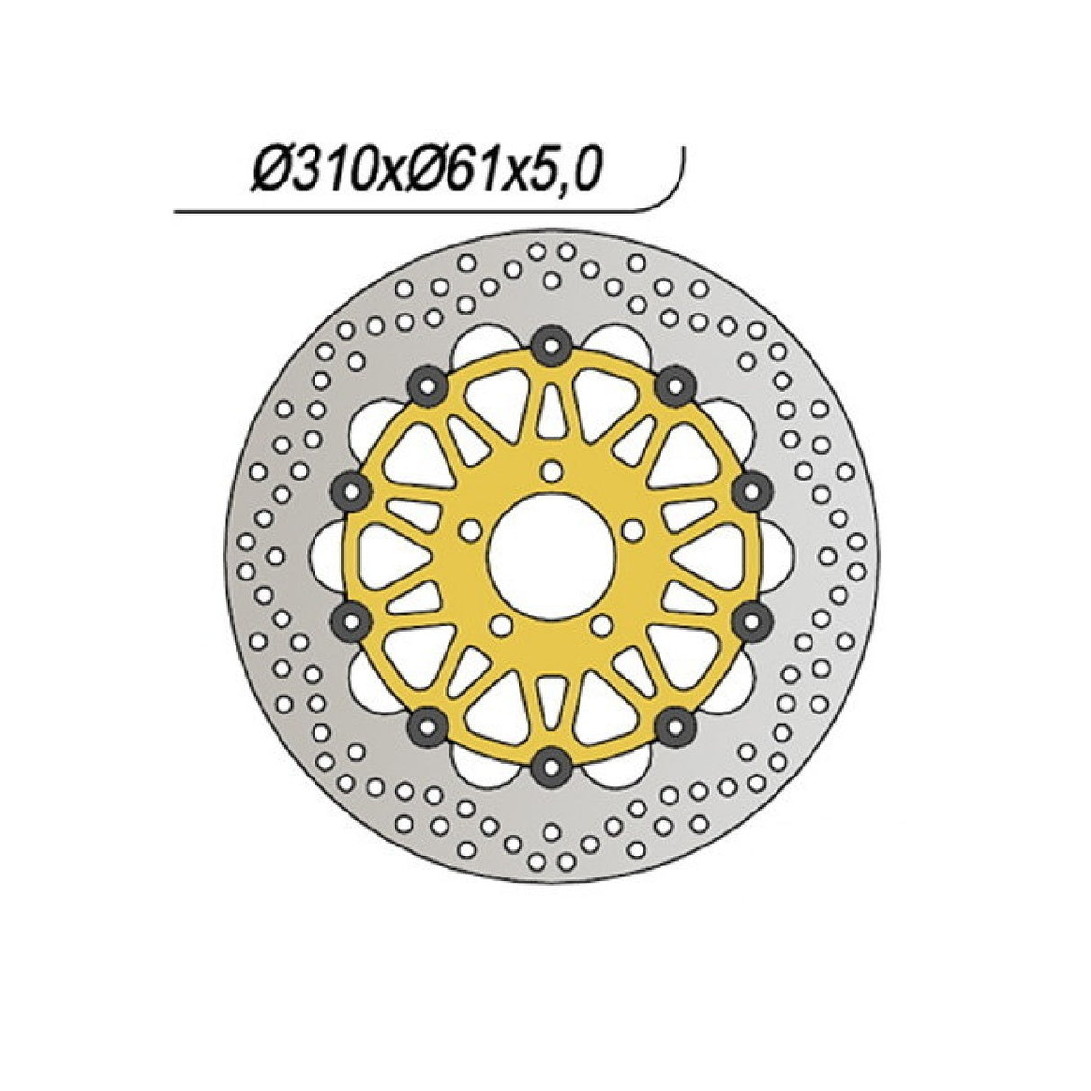 NG 776 Bremsscheibe KAWASAKI ZXR/ZX4R Ninja (ZX400J/L/M) 400 CC 91/02